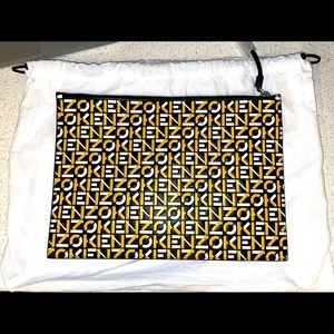 KENZO Repeat Large Monogram Leather Clutch